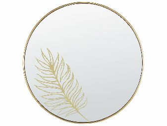 Zidno ogledalo Shell (zlatna) 
