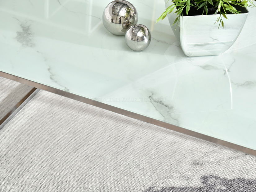 Stolić za kavu Bella Xl (bijela + krom)