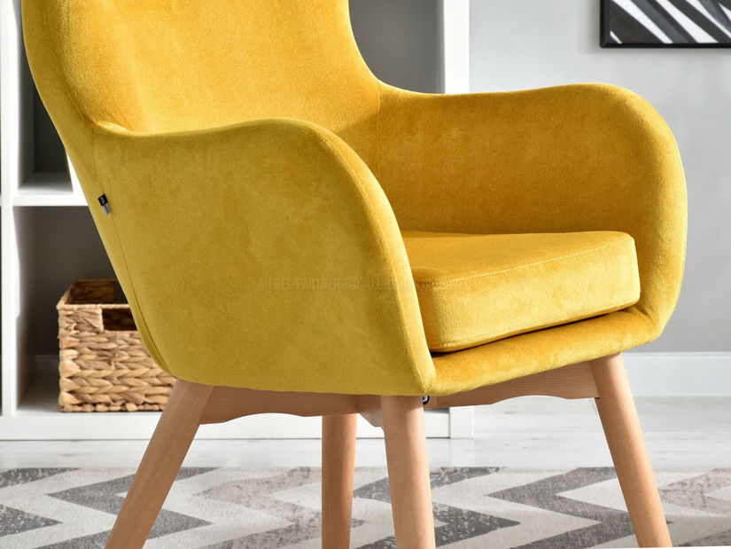 Fotel Leto (sárga + fekete)