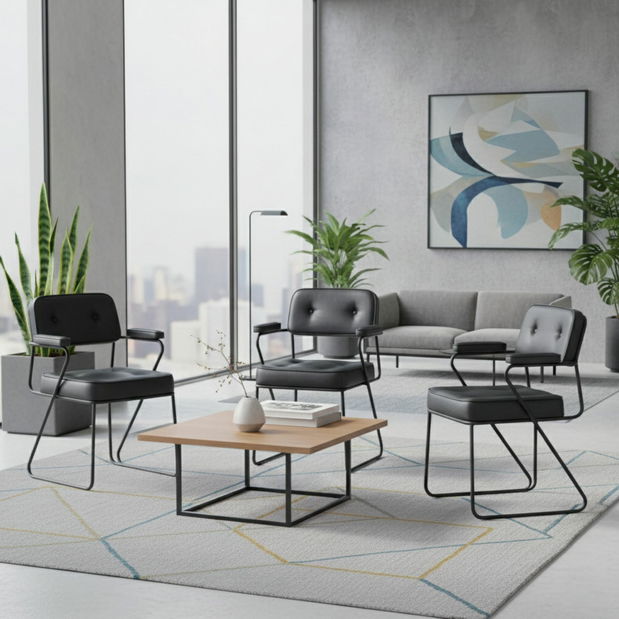 Kancelárska stolička Jupi (čierna)