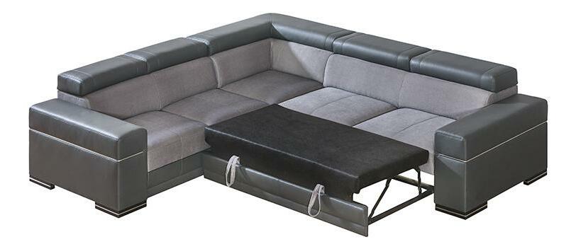 Sarokkanapé Pyrus 3 (szürke + fekete) (B)