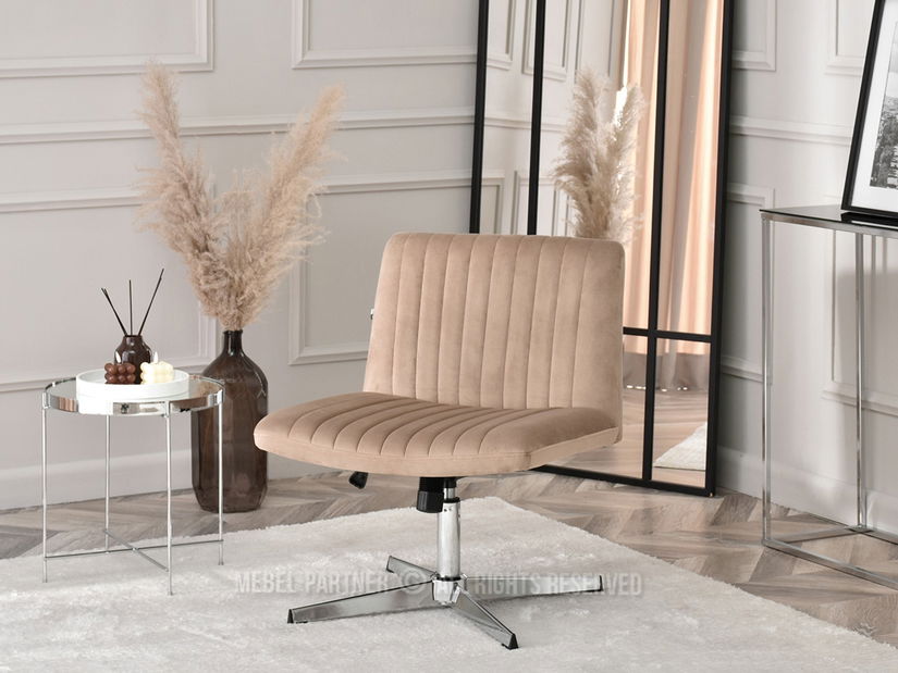 Stolica Loise (bež + krom)