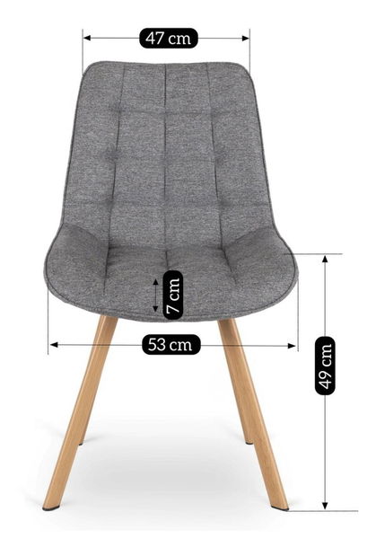 Étkezőszék Kramnik (szürke) 