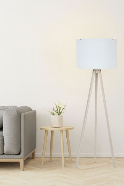 Lampă de podea Farnesia 1 (alb + natural)