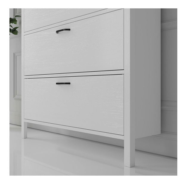 Cipőtároló (cipősszekrény) Franc 48 (fehér fa)