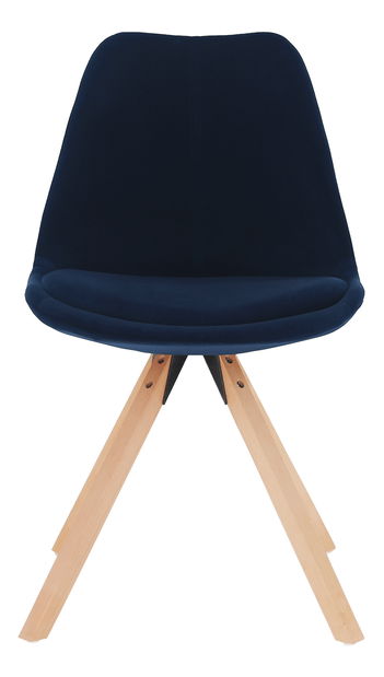 Jedálenská stolička Fra (modrá + buk)