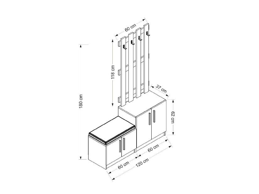 Mobilier Hol Nemake 21 (alb) 