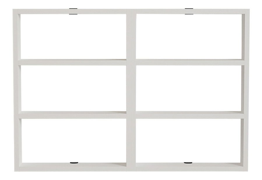 Zidna polica Hexandes (bijela)