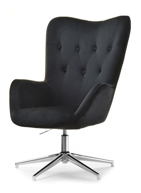 Kreslo Truni (čierna + chrómová)