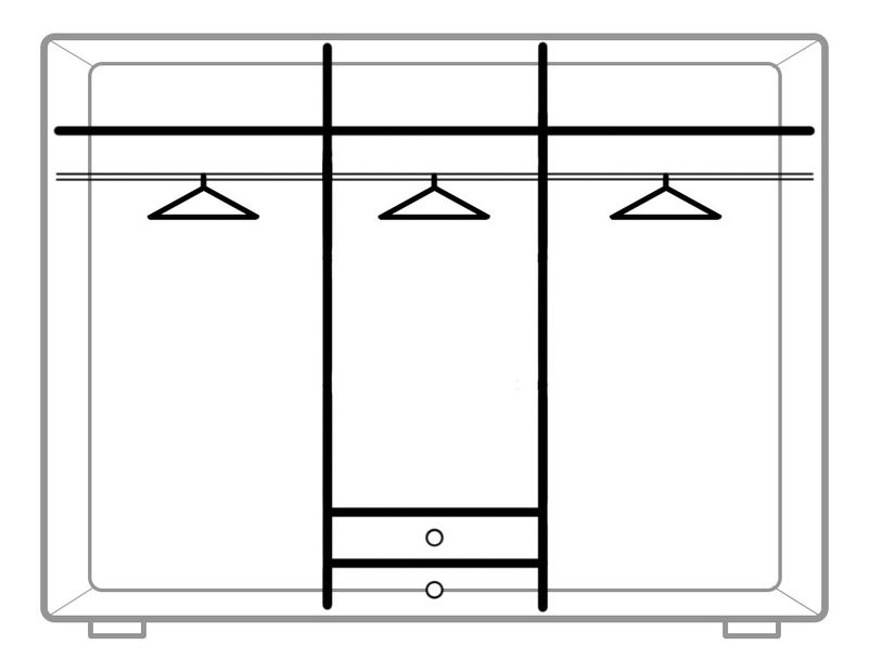 Dulap de haine Inneas (arin deschis)