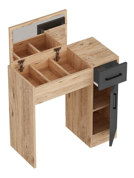 Toaletni stolić Nukela 2 (atlantski bor + antracit)