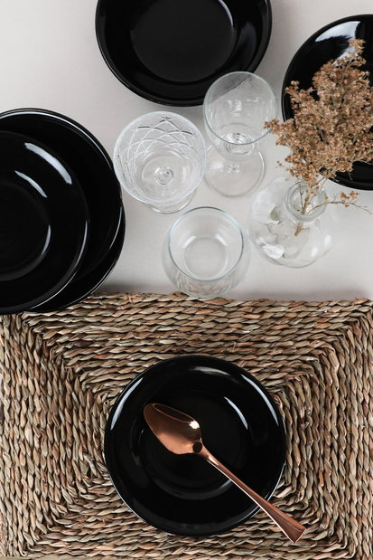 Set farfurii adânci (6 buc.) Storland (Negru)
