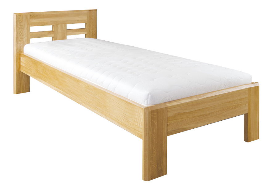 Egyszemélyes ágy 80 cm LK 260 (tölgy) (masszív)