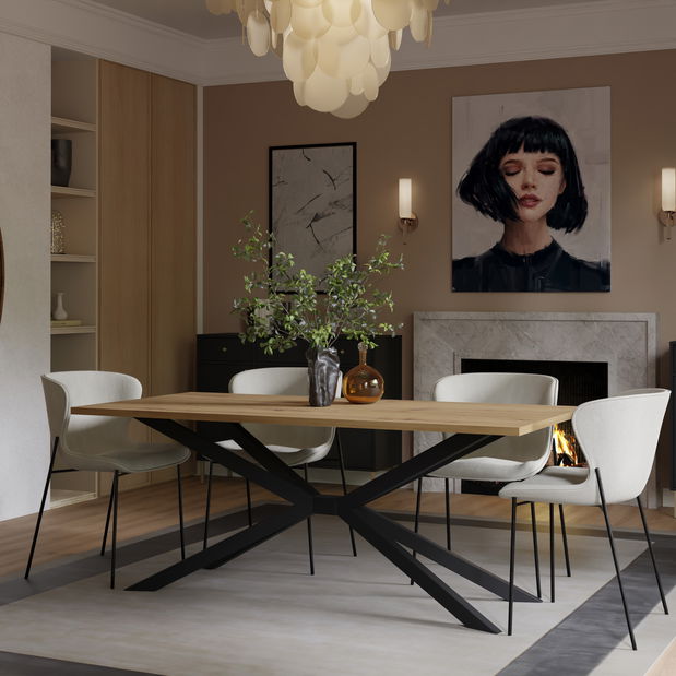 Jedálenský stôl Tampos (dub artisan) (pre 8 a viac osôb)