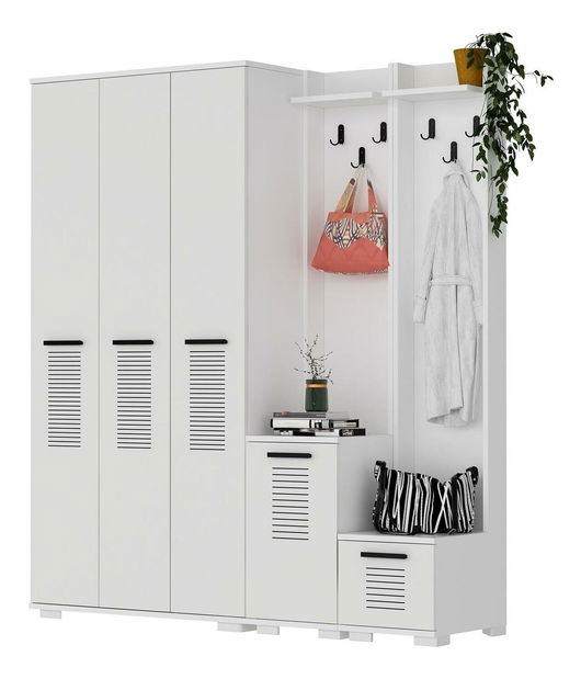 Predsieňová zostava Vipapo 3 (biela) 