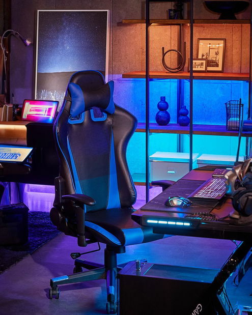 Kancelárska stolička Razor (tmavomodrá)