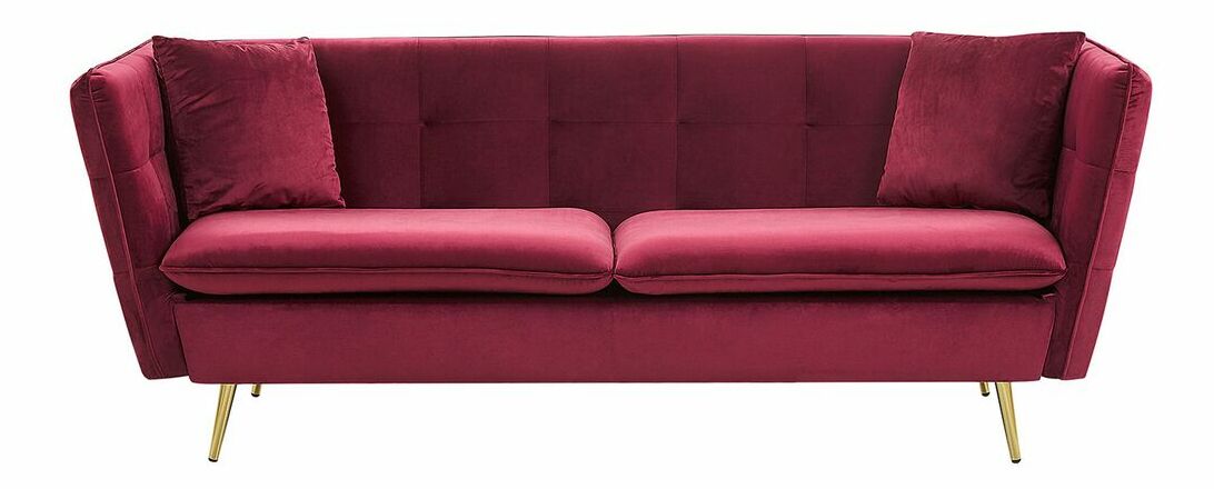 Canapea 3 locuri FERICA (roșu închis)