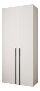 Šatníková skriňa 110 cm Carmela 40-3 (biela + čierna)