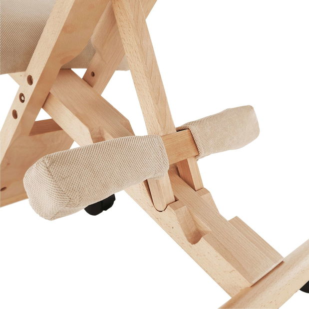 Scaun genunchi ergonomic Gloire (crem + fag)
