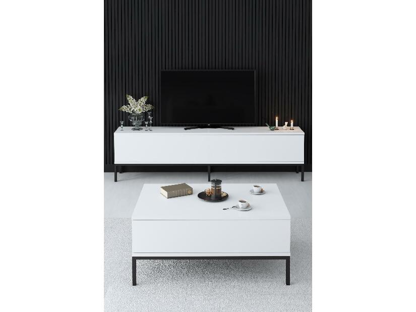 TV asztal/szekrény Vibubi 2 (fekete + fehér) 