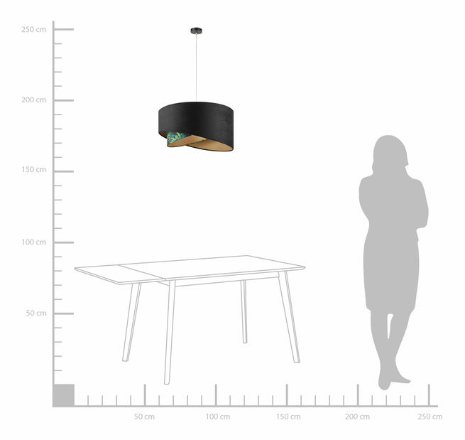 Lampă de perete ZOREA (negru)