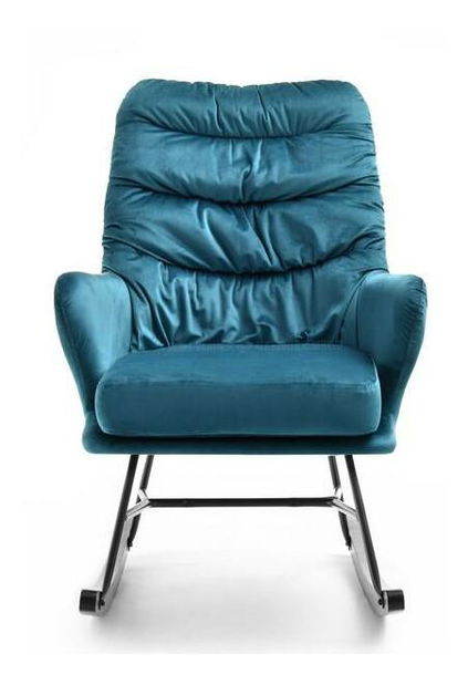 Kreslo Lusil (tyrkysová + čierna)