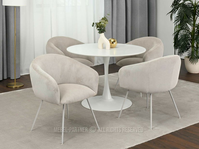 Scaun Mildo (bej + gri)