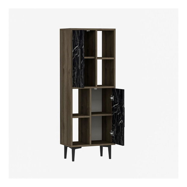 Raft Lonadi (Nuc + marmură negru) 