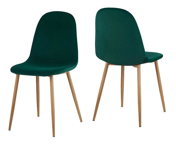 Scaun de bucătărie Angelique (smaragd + fag)