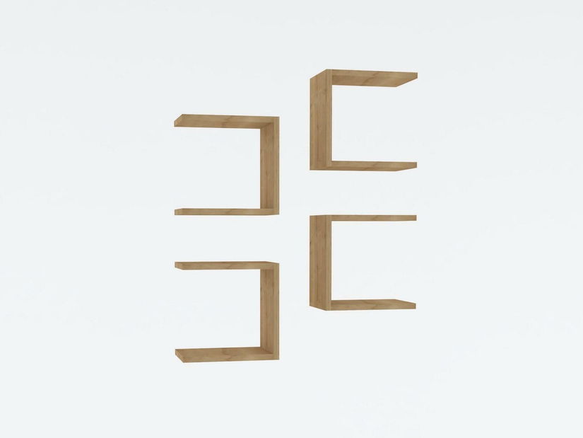 Set polica (4 kom.) Donete (zafirov hrast)