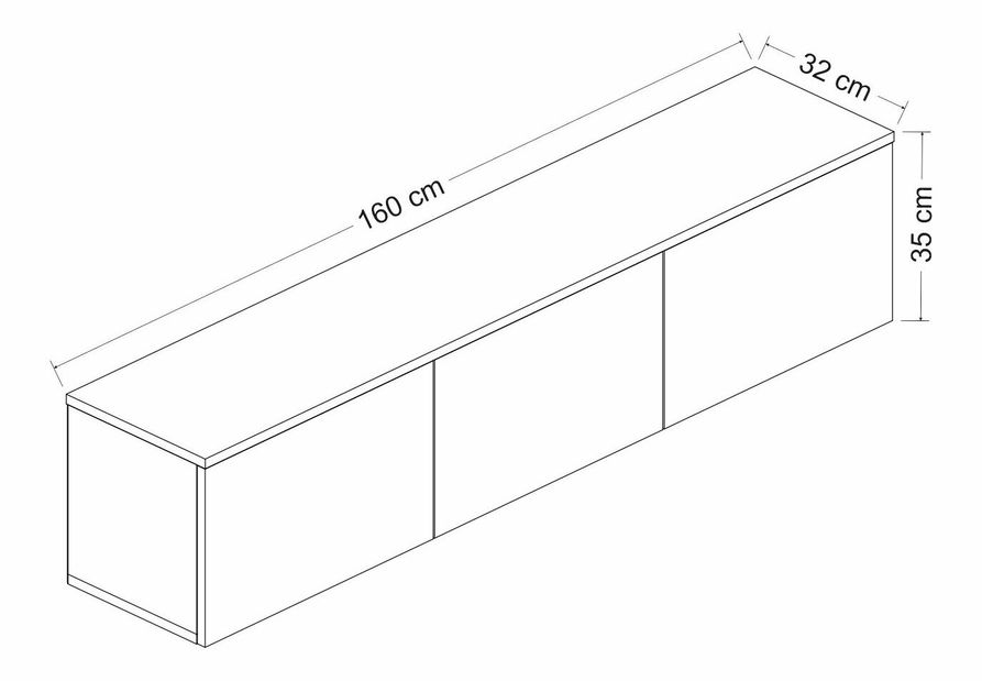 Masă TV/Dulap Neola (nuc)