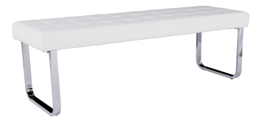 Lavica Briallen (biela + chróm)