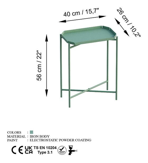 Konferenčný stolík Museli 9 (zelená) 