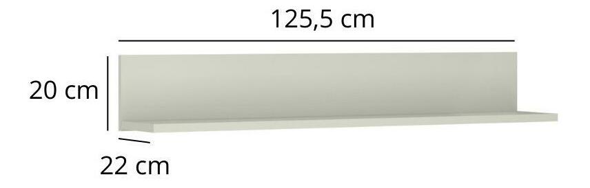 Fali polc Kodro 1 (kasmír + evoke tölgy) 