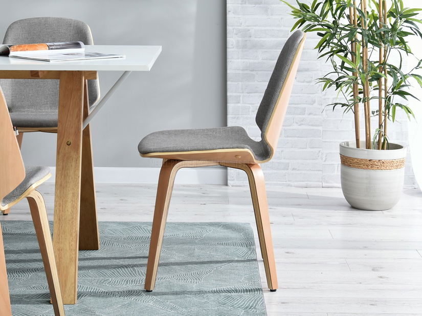 Stolička Vincez (sivá + buk)