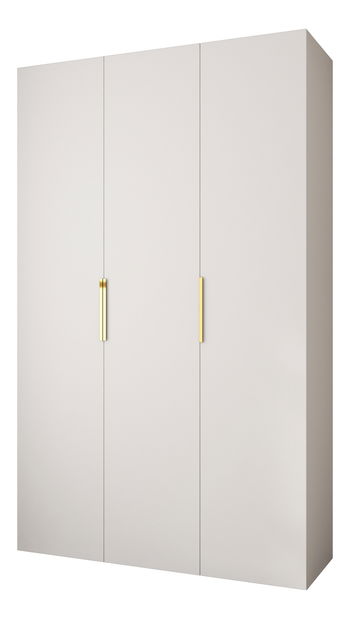 Ruhásszekrény 150 cm Carmela 40-4 (fehér + arany)