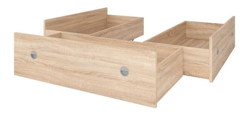 Ladice ispod kreveta Nepo Plus 140 cm (hrast sonoma) (3 kom.)