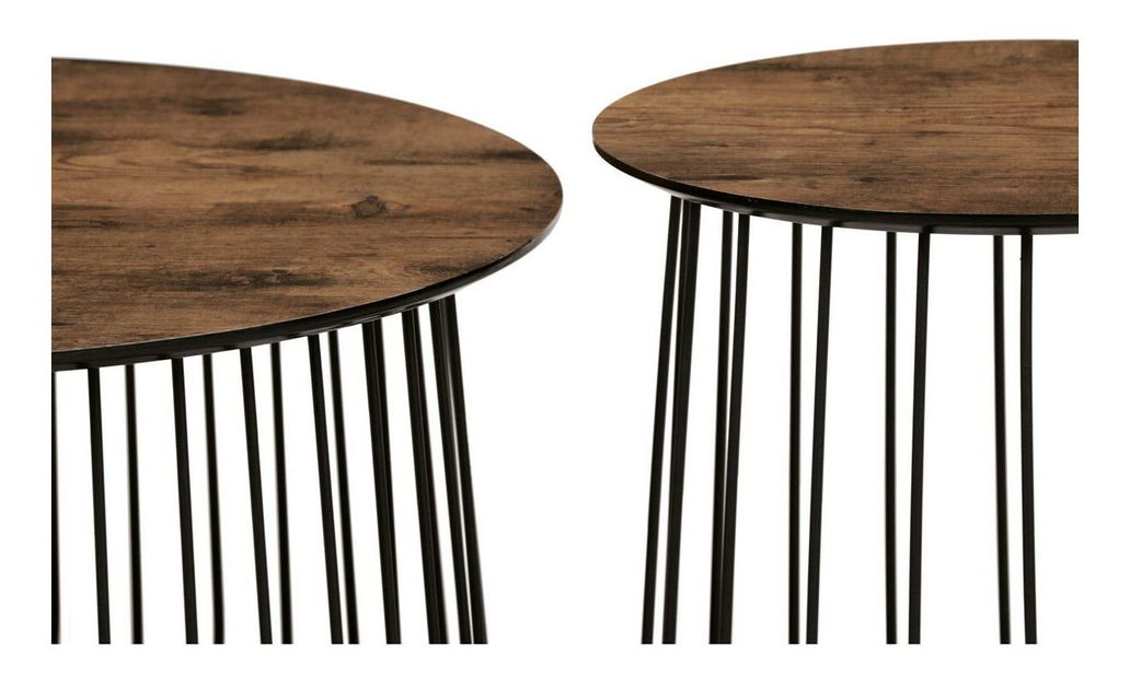 Set 2 konferenčných stolíkov Adelantarla (old style wood)