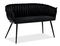 Kétszemélyes kanapé Radio (fekete)