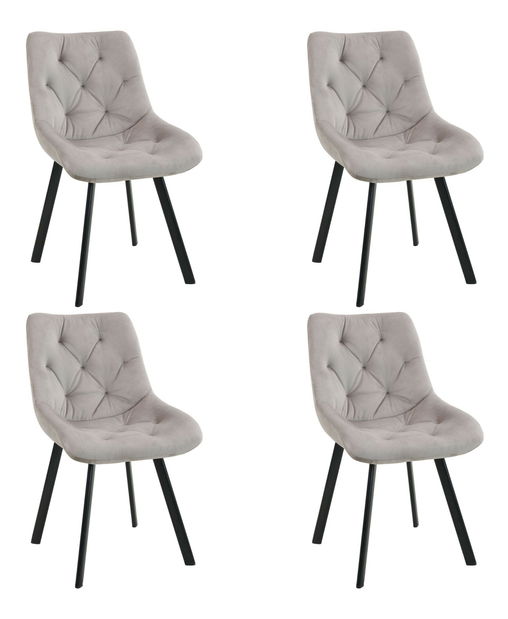 Set 4 ks. jedálenských stoličiek Jardines (béžová)