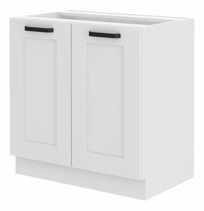 Dolná kuchynská skrinka Lucid 80 D 2F BB (biela + biela)
