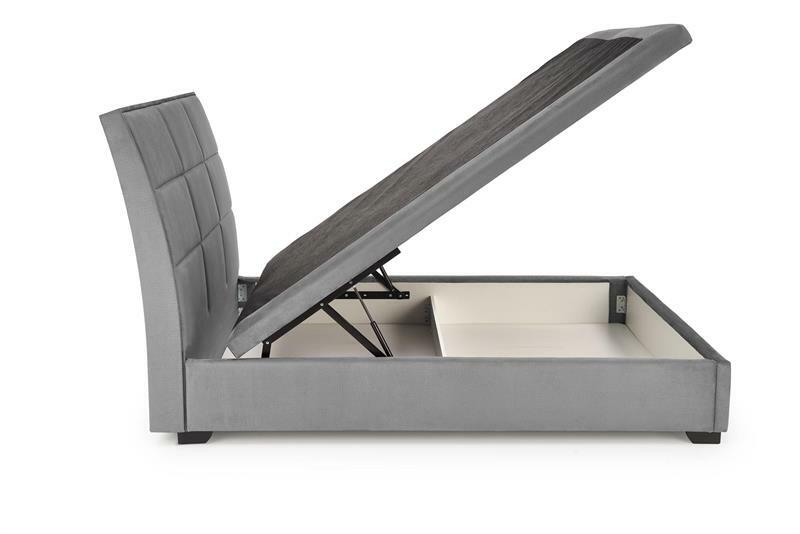 Manželská posteľ 160 cm Continentalis 2 (s úložným priestorom) (bez matraca) (sivá)