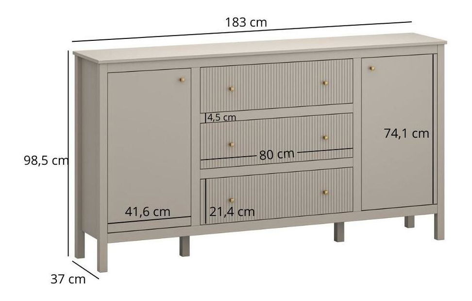 Komoda Karankas 1 (taupe) 