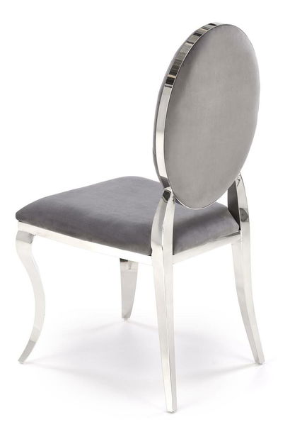Scaun sufragerie Regino (gri + argintiu)