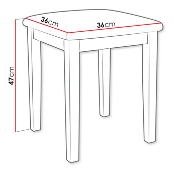 Taburetka Merasota III (jelša + čierna) 
