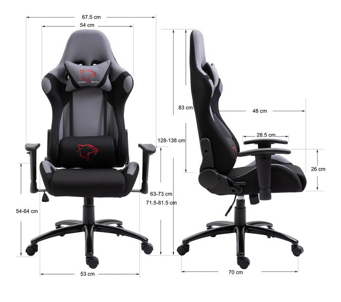 Scaun de birou/ gaming Fainan (gri)