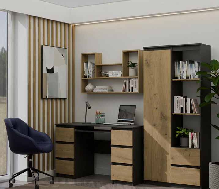 Nástenná polica Batiscafo 2 (dub artisan)