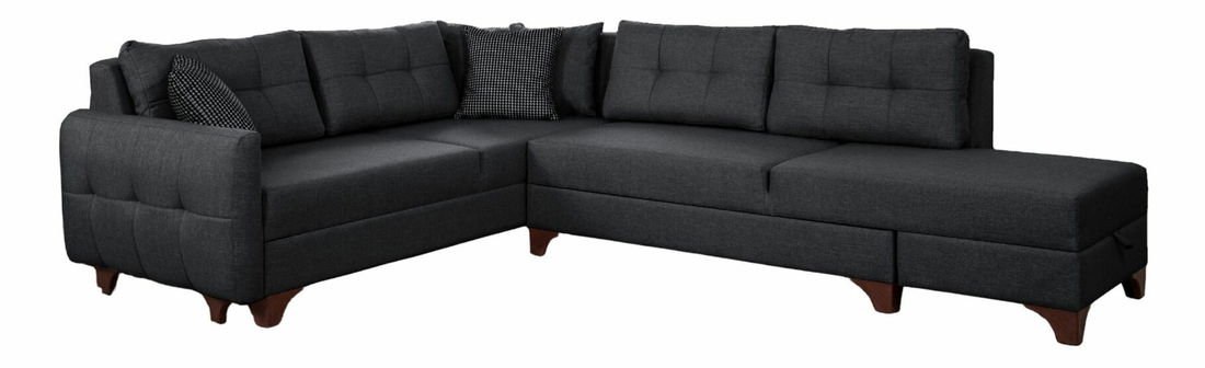 Rohová sedačka Clof (antracit) (L)