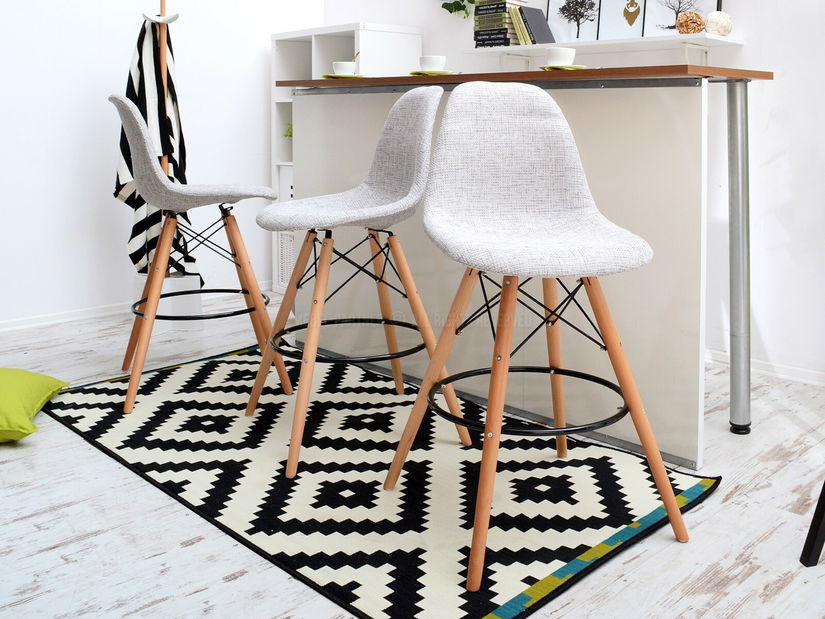 Stolička Epsie (sivá + buk)