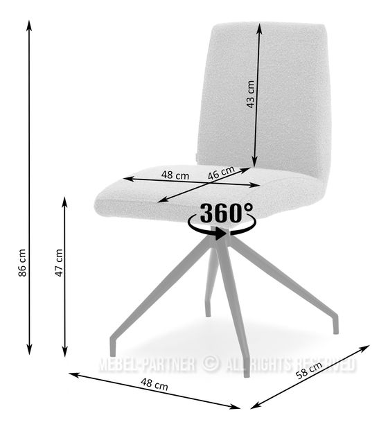 Szék Neil (szürke + fekete)